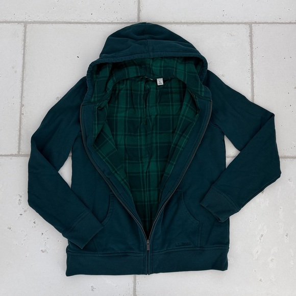 L.L.Bean 1912 Sweatshirt, Flannel-Lined Hoodie - Picture 3 of 4